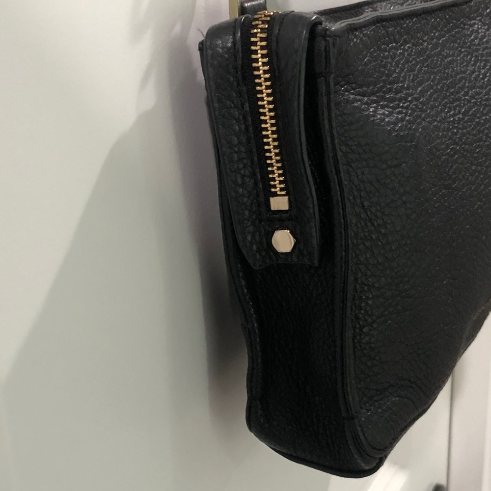 Rebecca Minkoff “Reagan” Black Leather Crossbody Purse Bag EUC - Picture 5 of 16